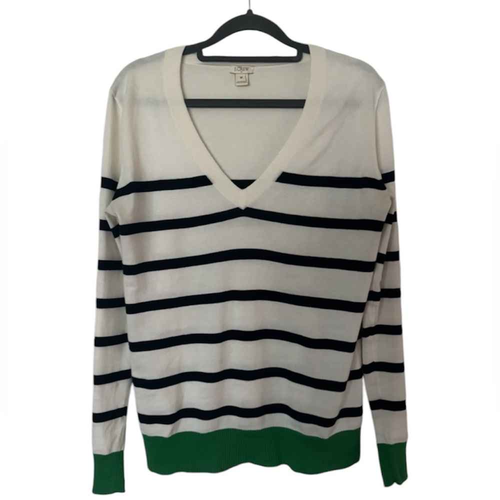 J Crew Factory light-weight striped sweater in EUC